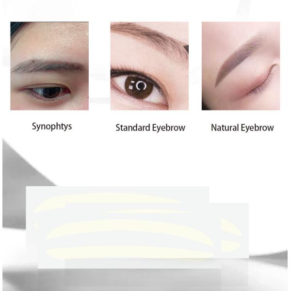 White Eyebrow Microblading Tool Permanent Makeup Tattoo Sticker