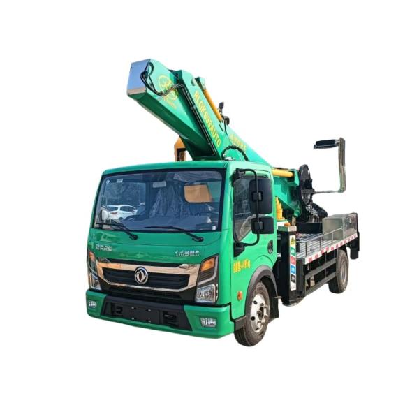 Camión de Operación en Altura DongFeng con Chasis de 50m, 6 Secciones Retráctiles, Plataforma Aérea para 3 Personas