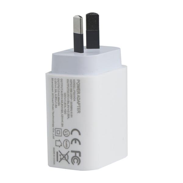 20W Dual-Port USB Wall Charger with USB-C and USB-A