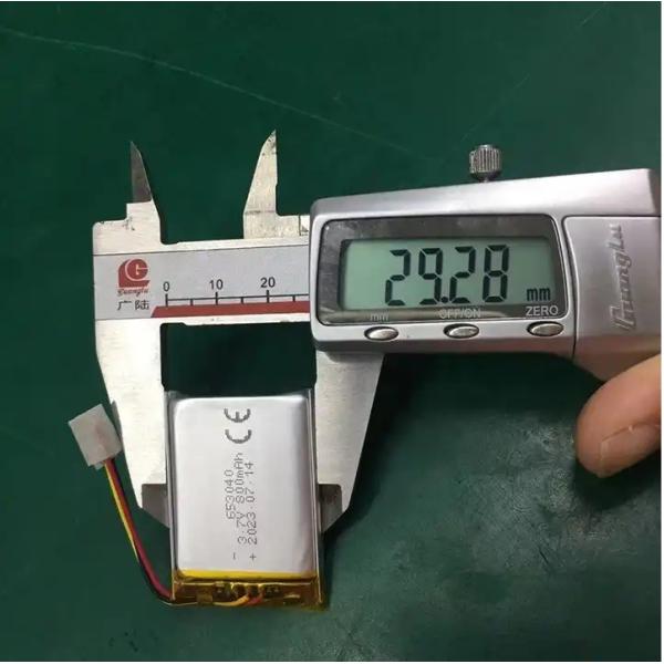 KC Certified 800mAh 653040 Lithium Polymer Battery LiPo Battery with 500 Cycle Life