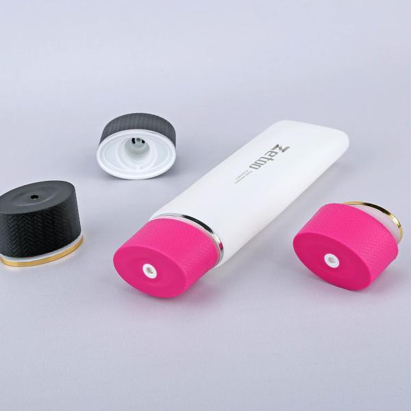 120ml Sun Cream Tube PE Plastic Cream Tube Oval With 40mm Diameter With Center Dispensing Cap