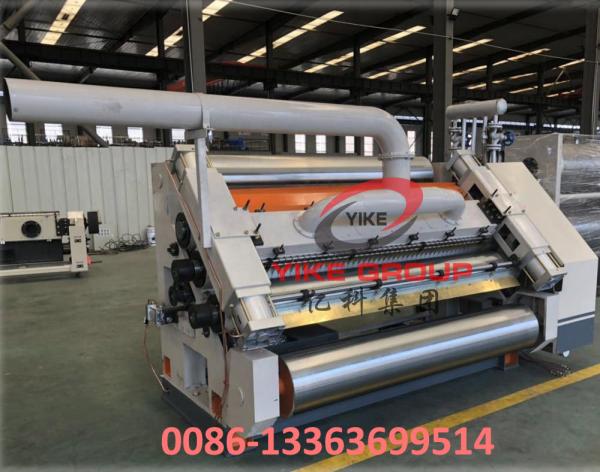 Single Faced Corrugated Carton Machine 1400-1800mm Width Hard Chrome Material