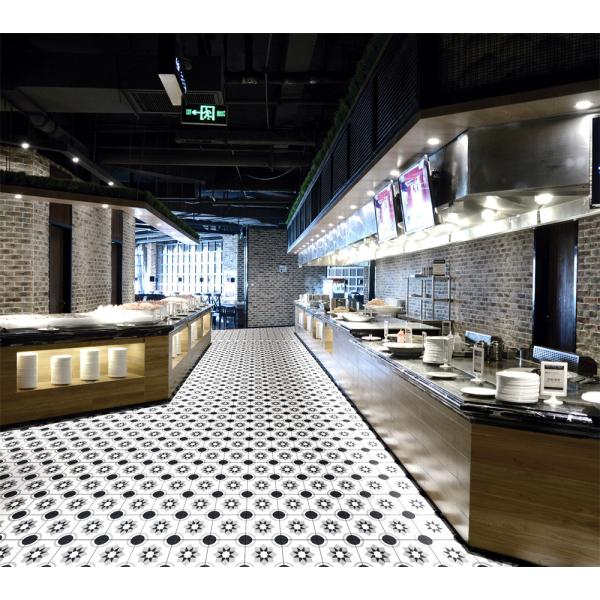 Gray 20x20cm Ceramic Rustic Tile for Hotel Bathroom Floor