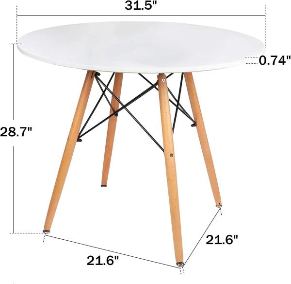 Multifunctional Custom Coffee Tables 31.5 White Dining Kitchen Table