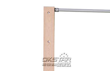 china outdoor park gym equipment  WPC materials based outdoor exercise machine chin up bar