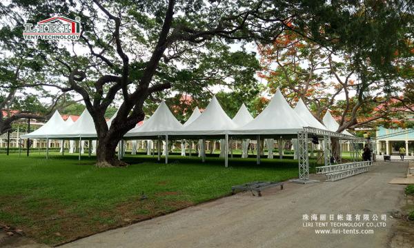 Hajj Pagoda Tent / Ramadan Tent with High Peak  Tents for Catering and Stay Place