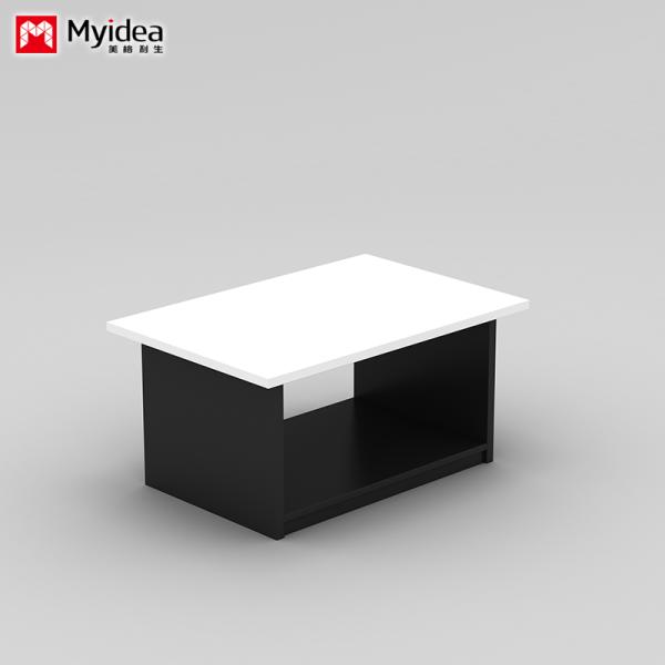 Wood Contemporary Eco-Friendly Commercial Office Plate Type Panel Table with Melamine