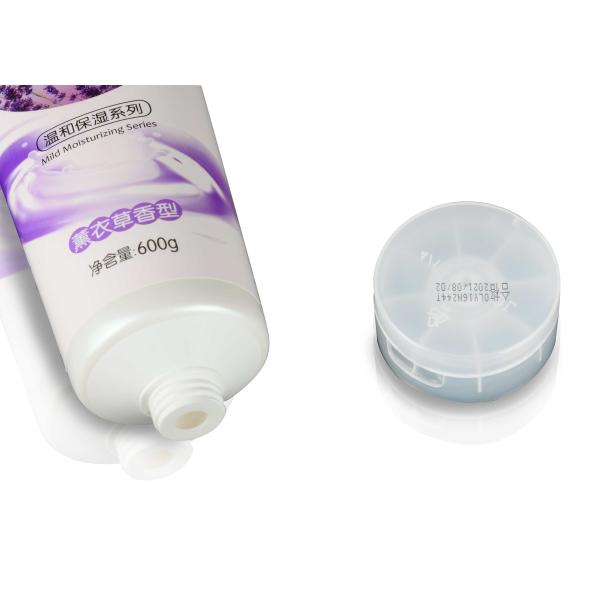 Snap On Flip Top Cap Plastic Cosmetic Tubes For Massage Lotion 600ml 20.28fl.OZ