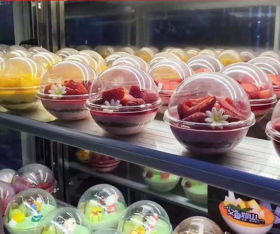 Everyday Season Salad Pink Plastic Packaging Bowl for Take Away Quantity 1