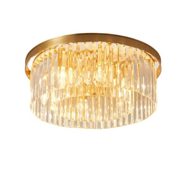 Factory Manufacturer High Quality Carriage Wheel High Quality Crystal Low Price LED Ceiling Light