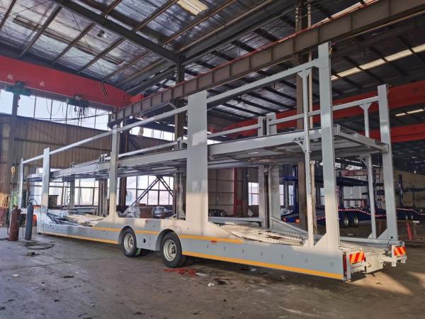 18T Production Of Double-Decker Car Transport Semi-Trailer With Jost E100 Landing Gear