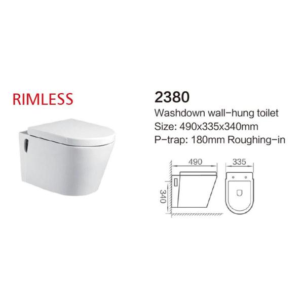 Commode туалета Ada цельной установленный стеной вытянул домашнюю поливу чистки собственной личности