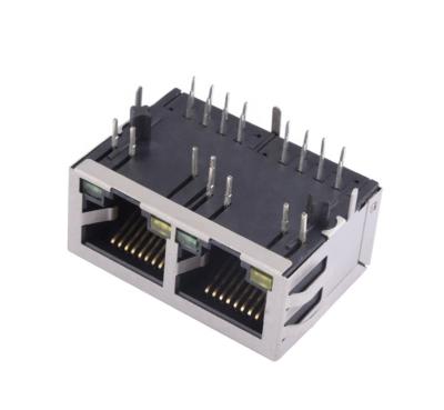 HuaYong PCB RJ45 Ethernet Connector 1*2 with Transformer