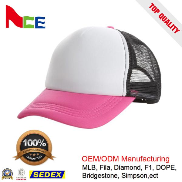 Durable Womens 5 Panel Trucker Cap Sports Style With Logo Printed