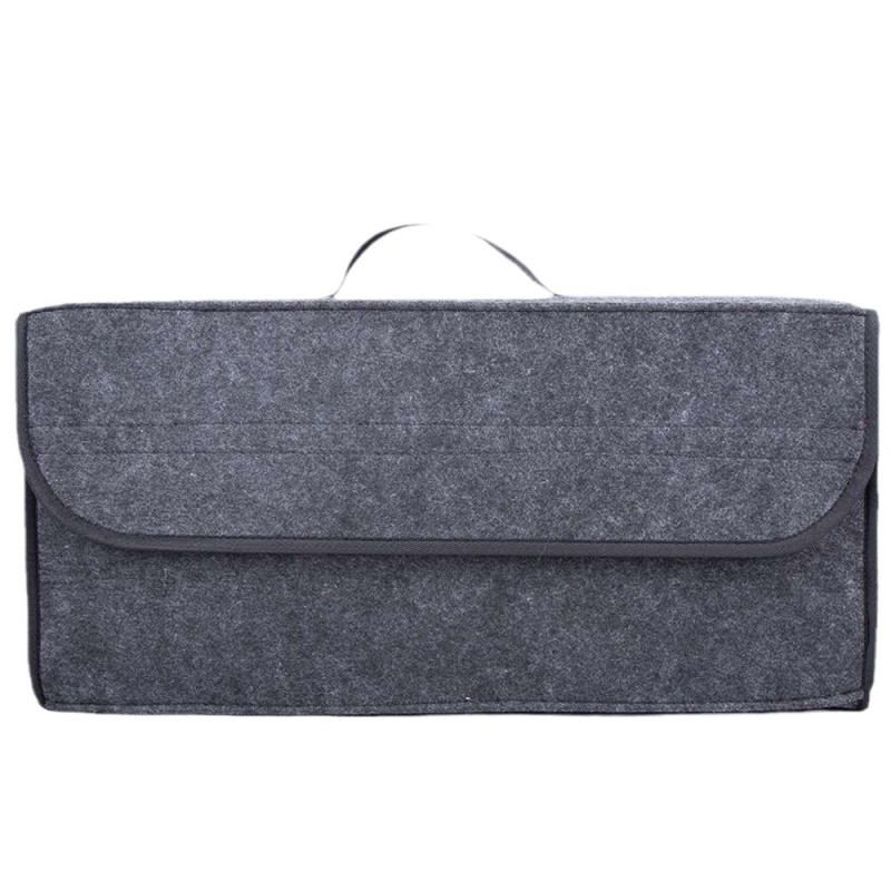 Round Folding Car Felt Kit Trunk Storage Bag Truck Felt Storage Tote Bag