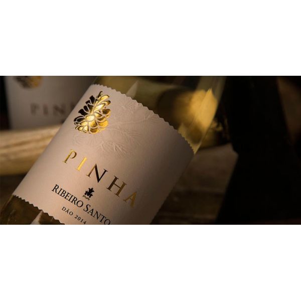 Personalised Gold Foil Champagne Bottle Label White Red Embossed