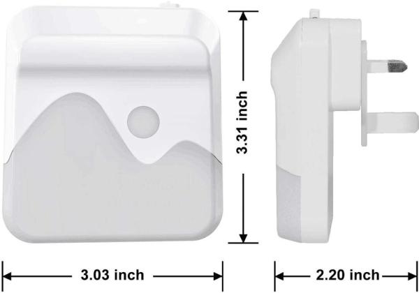 Dimmable Warm White Night Lights Amber Night Light with Auto Dusk to Dawn Sensor
