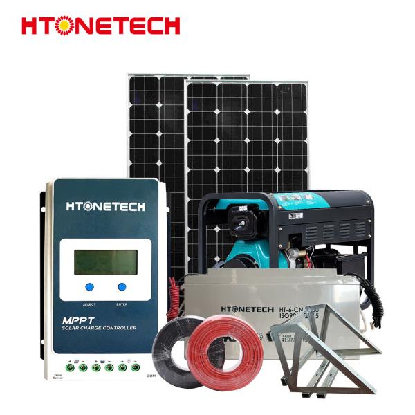 Htonetech Sistema de Energia Solar Off Grid Kit Completo China 30kw 40kw 89kw Painel Solar 500W Mono 20K7kw