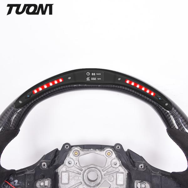 Matte Cover LED Sports Bmw Carbon Fiber Steering Wheel Circular Customization