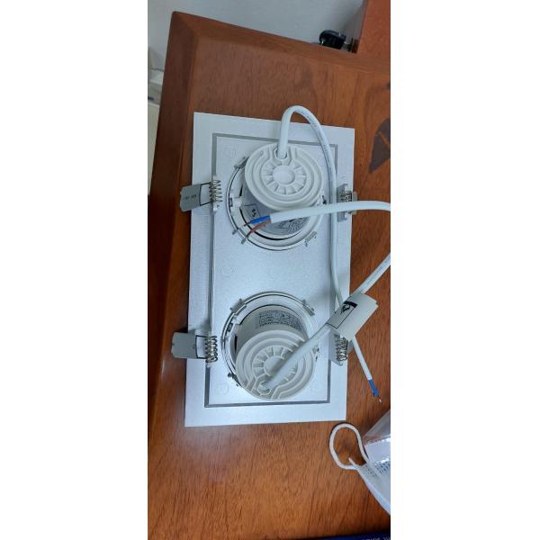 Embedded Cri80 Led Grille Light , Rectangular Led Downlight