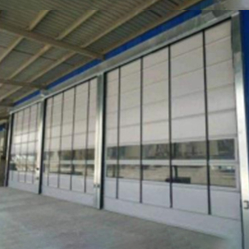 Safety High Speed Stacking Door , Insulated Industrial Garage Doors For Automotive Parts