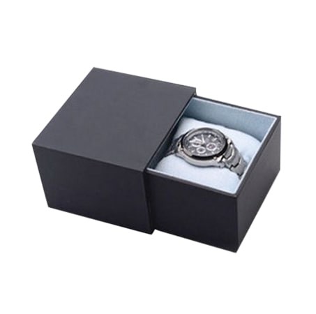 Luxury Paper Black Velvet Watch Packaging Box