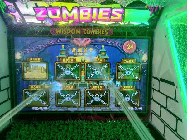 Máquina de jogos de água louca Zombie Shooter Máquina de jogos de resgate de água