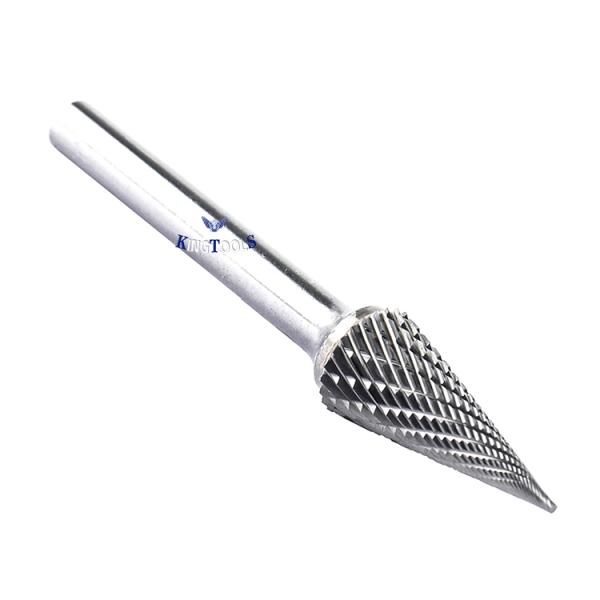 10 pièces de tungstène Carbide Burr Set 6 mm 1/4 Shank double coupe pour le bois métallique