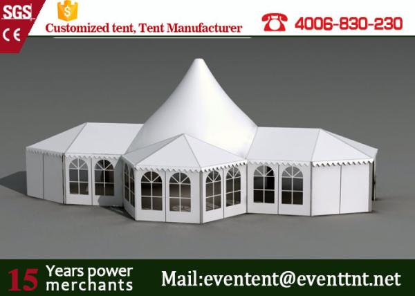 One Stop White High Peak Tent Fire Retardant Wtih Gardens Party Decorations