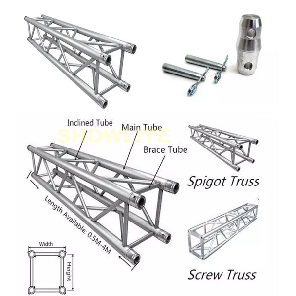 длина ферменной конструкции 0.5м-4м Спигот системы ферменной конструкции освещения алюминиевого сплава 400кс400
