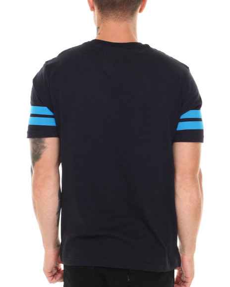authentic sports jerseys shirt with double stripe design on sleeves