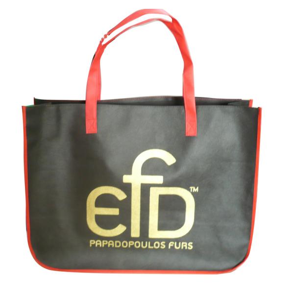 EFD 75g normal or coated non woven fabric with zipper non woven carry bag