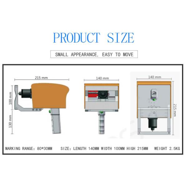 Gold Portable Electric Marking Machine For Stainless Steel EMK-BG01