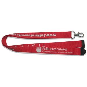 polyester printed flat lanyard