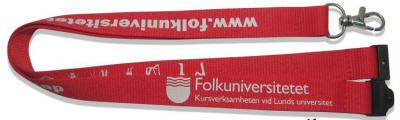polyester screen printed flat lanyard
