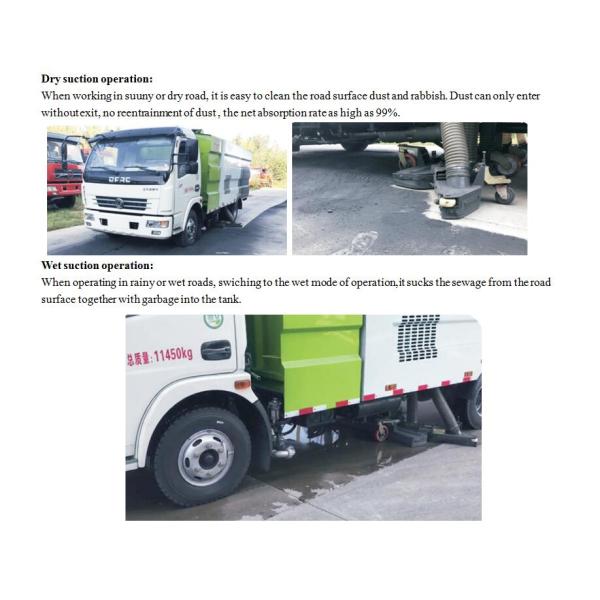 JAPAN ISUZU Vacuum Suction Dust Truck 700P 190hp Road Cleaning Vehicle 7000L Dry And Wet Street Sweeper Truck