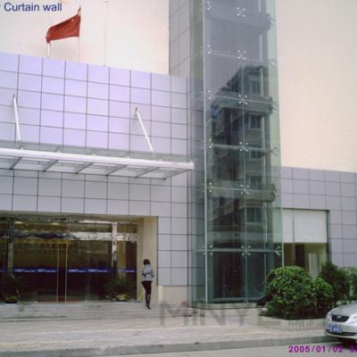 Silicone Adhesive  Aluminium Curtain Wall Deburred Edge  Aluminum Frame Curtain Wall