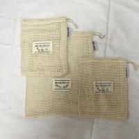Algodão orgânico Mesh Bag With Drawstring de 8Oz 12x14 reciclável”