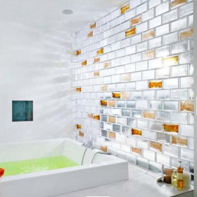 Customized Hot Melt Glass Brick Blocks Bubble Wall Partition Project Landscape