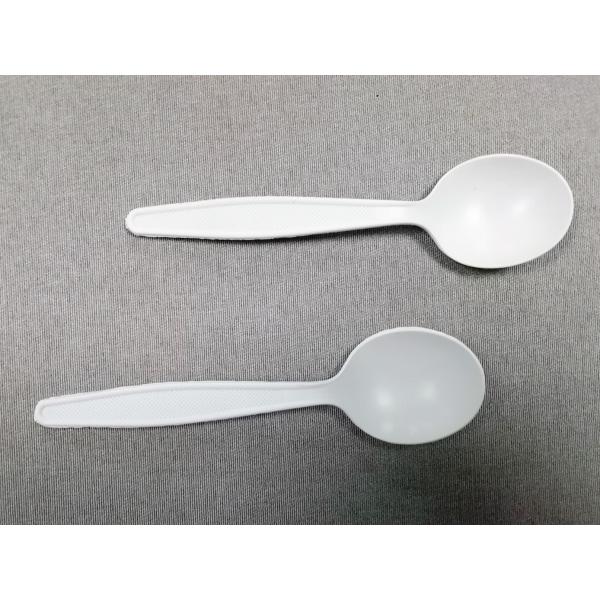 6 Inch Compostable Western Spoon Eco Friendly Cutlery Set Made From Cornstarch - Perfect Alternative To Plastic & Wood