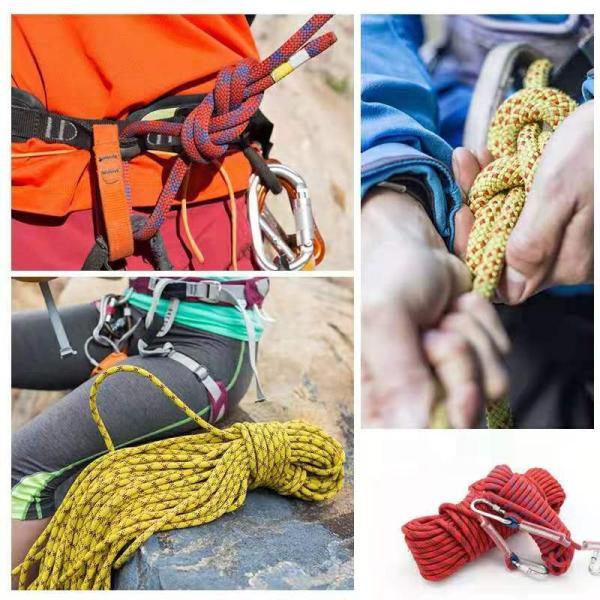 Статическая на открытом воздухе веревочка 12mm 330lbs нейлона для скалолазания безопасности