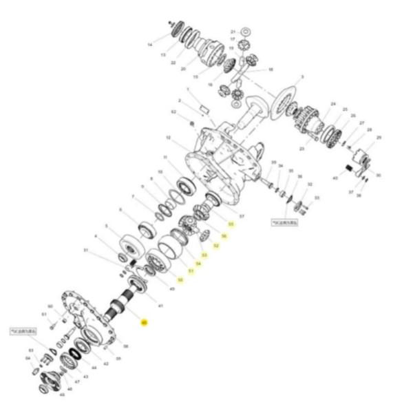 810W35606-0011 Inter Shaft Differential Assembly For Sinotruk Howo Truck Parts