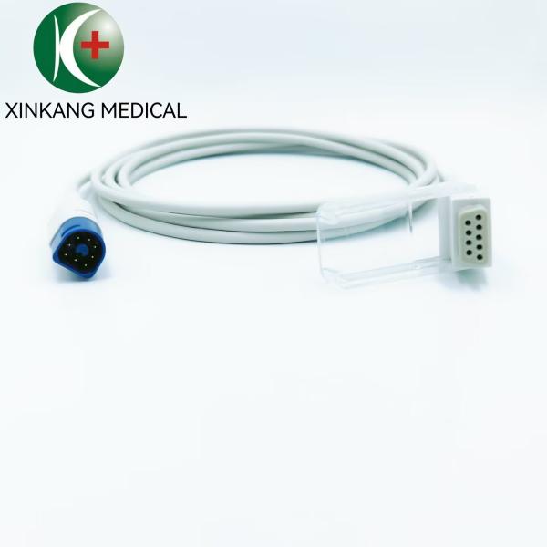 TPU Medical Spo2 Sensor Extension Cable 8pin Compatible HP