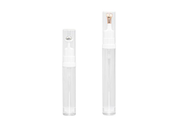 10ml 15ml PETG Roller Ball Massage Eye Cream Airless Pump Bottles Zinc Alloy Pump Head