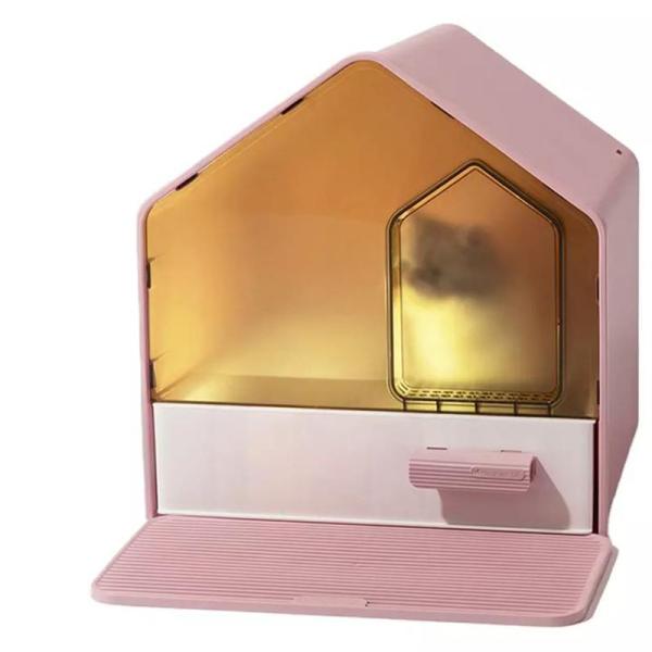 Convenient Practical Plastic Cat Toilet With Litter Scoop