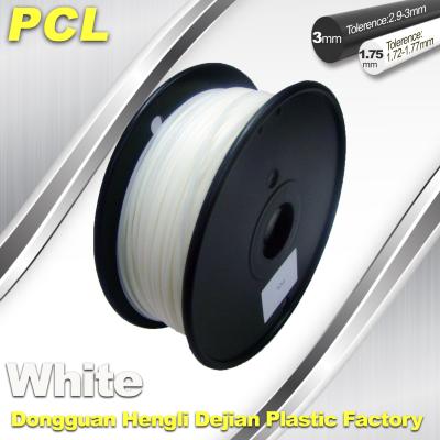 Filamento da baixa temperatura 3D de PCL, /3.0mm 1,75, amplamente utilizados no alimento e em campos médicos.