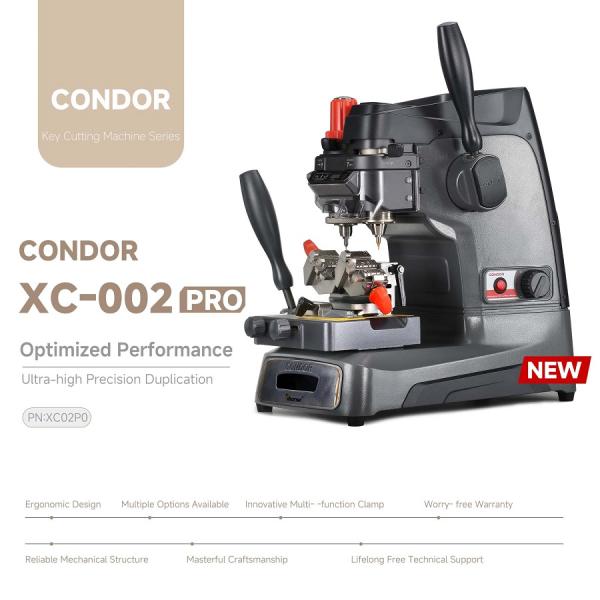Новый Xhorse Condor XC-002 Pro Ручная ключотрезающая машина без батареи Обновленная версия Condor XC-002