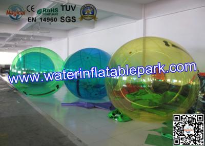 Transparent Floating Inflatable Water Ball , Walking Water Zorb Ball 2.5m Diameter