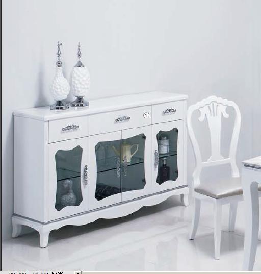 High Gloss Contemporary Dining Room Chairs Table Particle Board With Painting