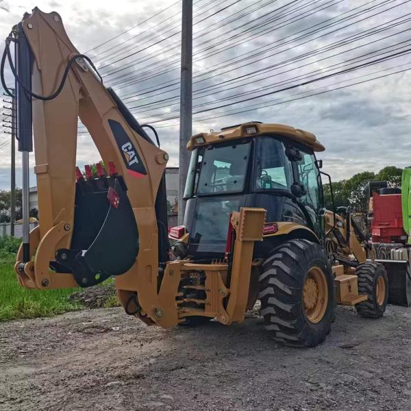 Original Japan 9TON EPA Engine cummis Hydraulic Backhoe loader CAT 420F in Shanghai